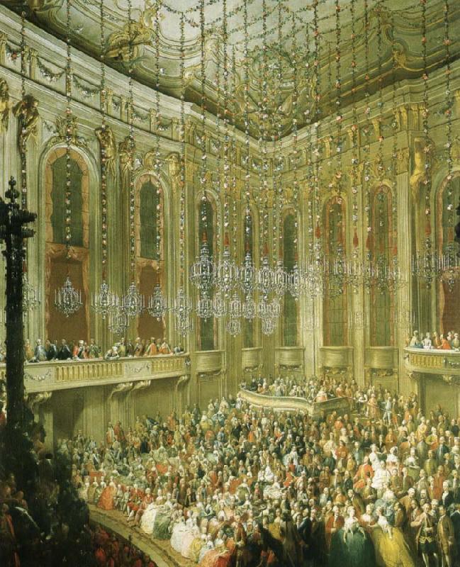 antonin dvorak a concert given by the young mozart in the redoutensaal of the schonbrunn palace in vienna china oil painting image